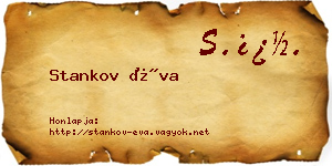 Stankov Éva névjegykártya