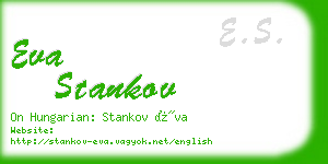 eva stankov business card